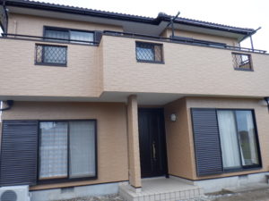 長生村で外壁・屋根塗装工事が完工です。