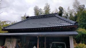 長生郡で屋根塗装工事が完工です。