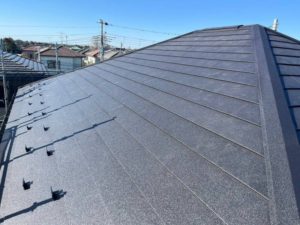長生郡で屋根カバー工法が完工です。