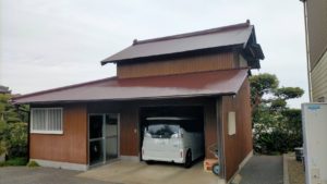 長生郡で倉庫屋根塗装工事が完工です。