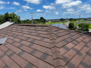 長生郡で屋根カバー工事が完工です。