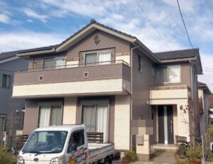 市原市で外壁塗装工事が完工しました。