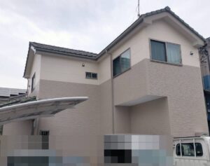千葉市で外壁塗装工事が完工です。
